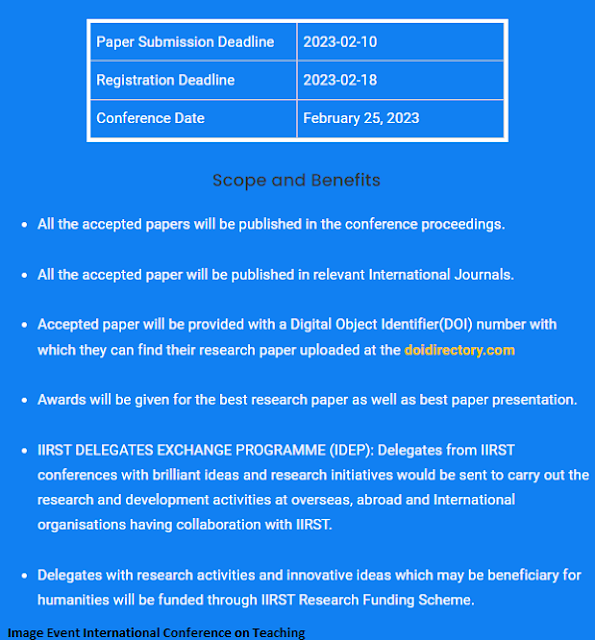 Image Event International Conference on Teaching