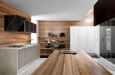 cocina moderna madera