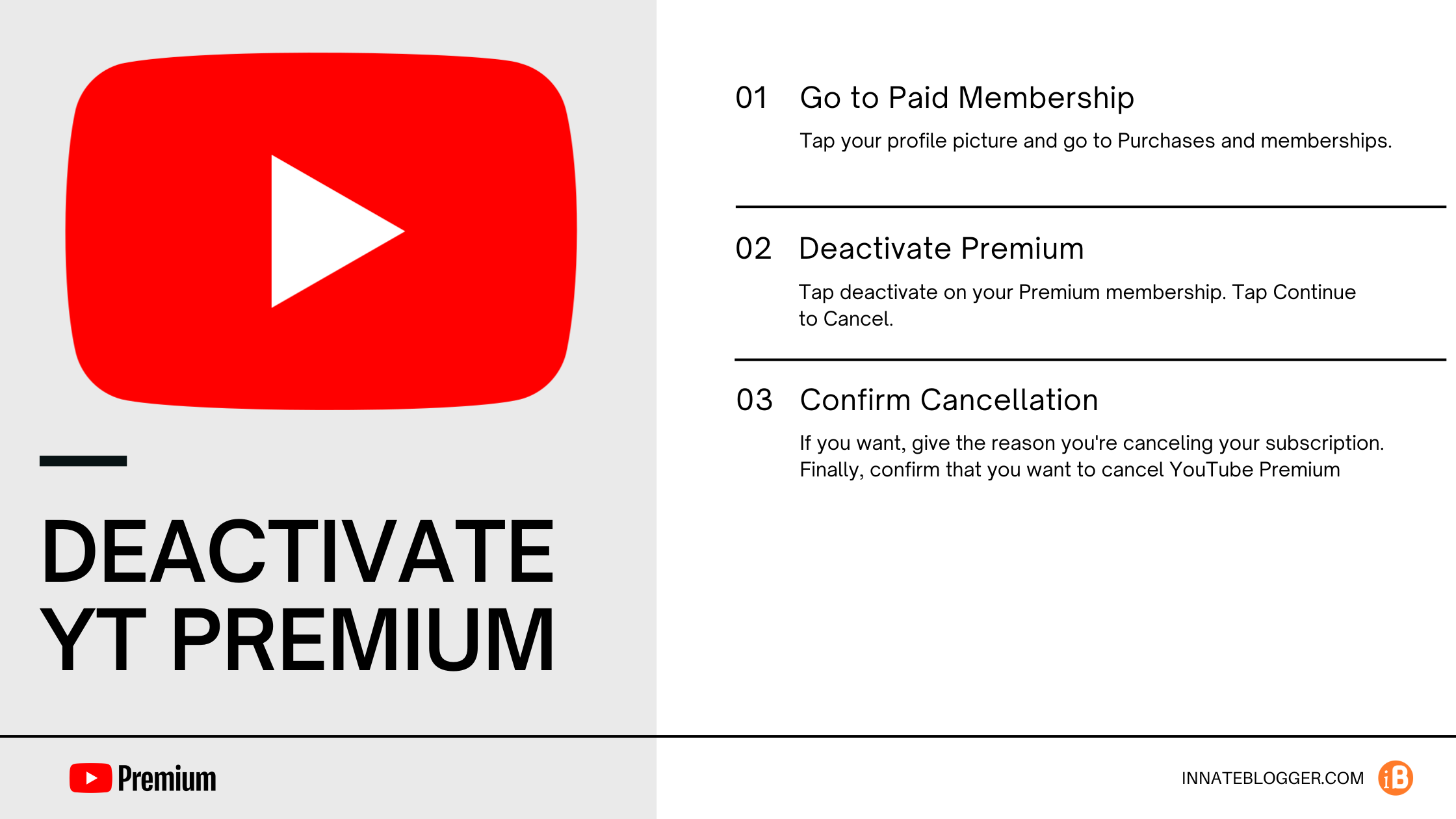 How to Deactivate YouTube Premium