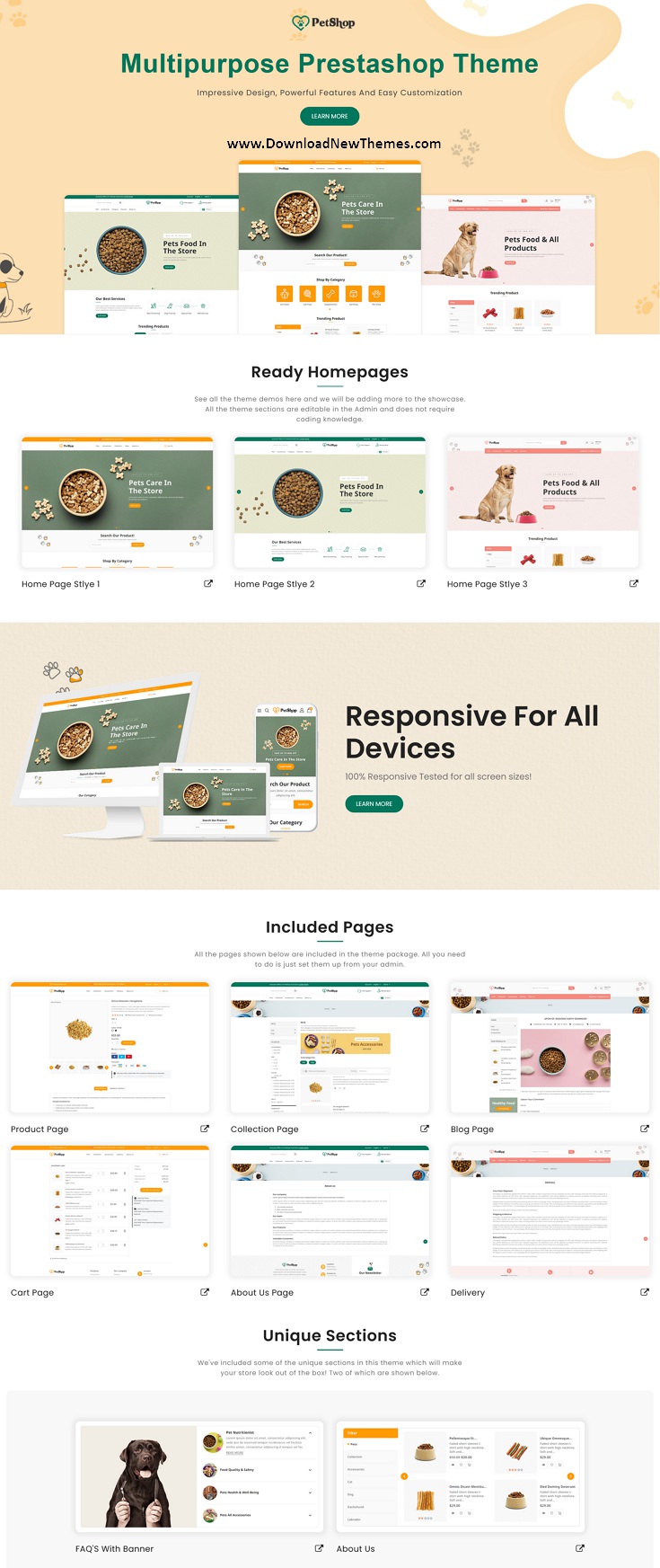 Petshop Multipurpose Prestashop Theme Review