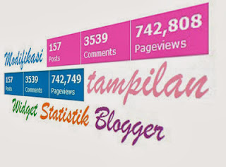 Modifikasi Tampilan Widget Statistik di Blog