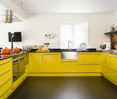 Modern yellow kitchen Furniture