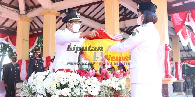 Kabupaten Sidoarjo Menggelar Upacara Peringatan HUT ke-76 RI dengan Prokes Ketat