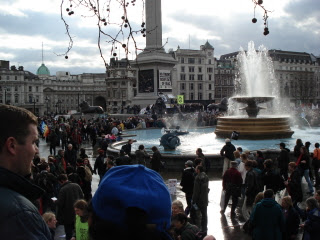 Trafalgar Square 24 February 2007 - image of people 2