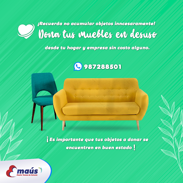 Dona tus muebles en desuso 