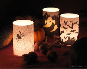 Halloween candle wraps