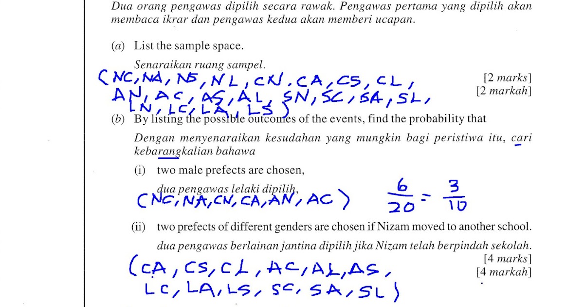 Cikgu Azman - Bukit Jalil: Kebarangkalian Matematik 