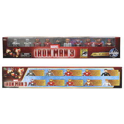 San Diego Comic-Con 2013 Exclusive Iron Man 3 Hall of Armors Marvel Minimates Set Packaging by Diamond Select Toys