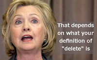 Hillary Clinton Lies Memes - Emails, depends on what definition of "delete" is