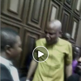 A 'Mad Man' Like Buhari Cannot Jail Me - Biafra's Nnamdi Kanu Roars In Court; Watch Video here