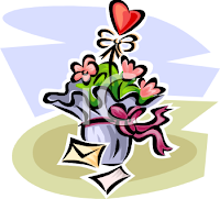 valentine's day Valentine Flower Bouquet Cards