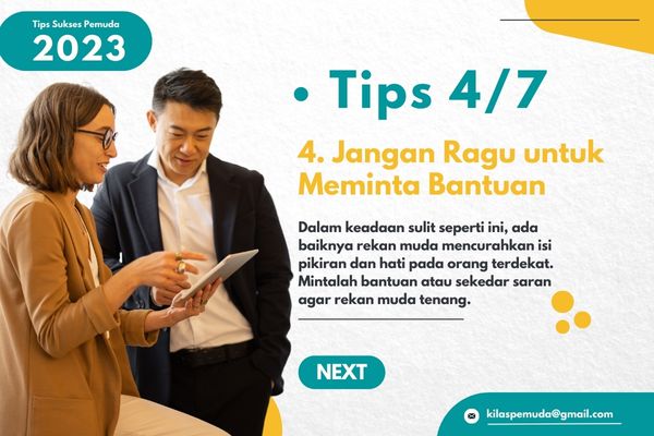 Jangan ragu meminta bantuan