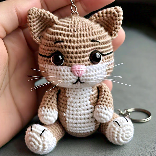 Free Crochet Cat Keychain Patterns