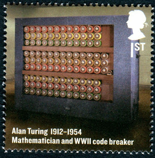 2012 GB 1st Alan Turing, Mathematican & Enigma Code. Britons of Distinction