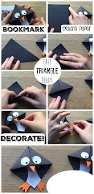 cara mudah membuat origami penanda buku unik