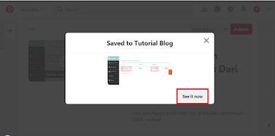 Membuat Pin Postingan Blog di Pinterest