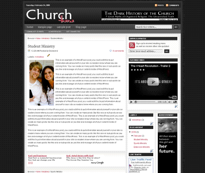 Free Revolution Church Blogger Templates : Updated Versions 