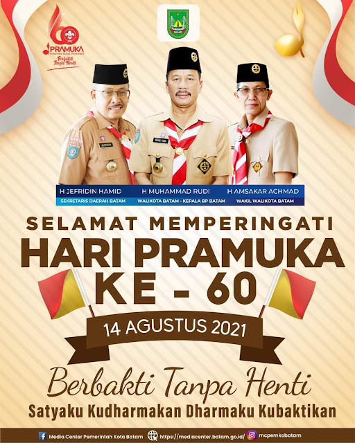 Rudi – Amsakar Ucapkan Selamat Hari Pramuka ke-60