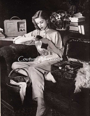 lauren bacall, 1943 bazaar, claire mccardell