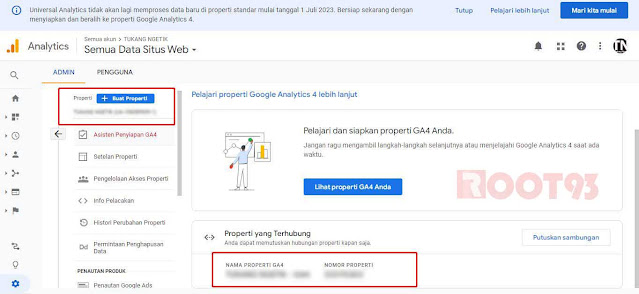 langkah 3 membuat google analytics4