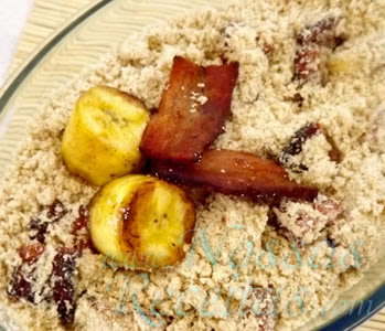 receita deliciosa de farofa de banana e bacon