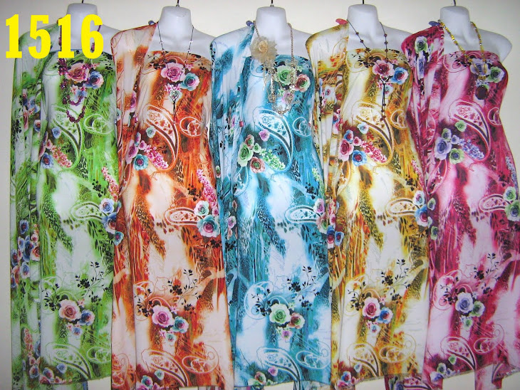 CISD 1516: CHIFFON ITALIAN SILK DIGITAL PRINTED, 4 METER, 5 COLORS