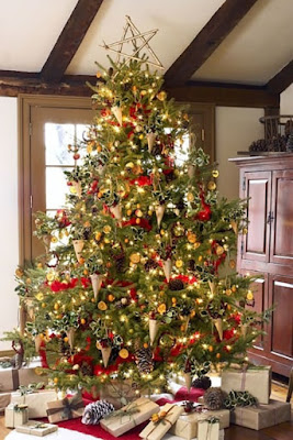 dekorasi pohon natal lampu hias