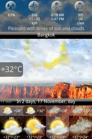 Animated Weather Widget & Clock Android