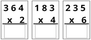 Atividade de Matemática 4º ano de Multiplicação