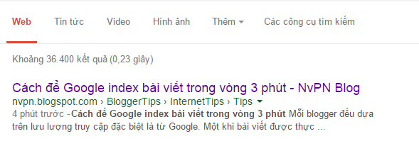 Cách để Google index bài viết trong vòng 3 phút