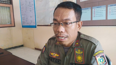 Sat Pol PP Lotim Hentikan Sementara Tambang Galian C di Kelurahan Geres