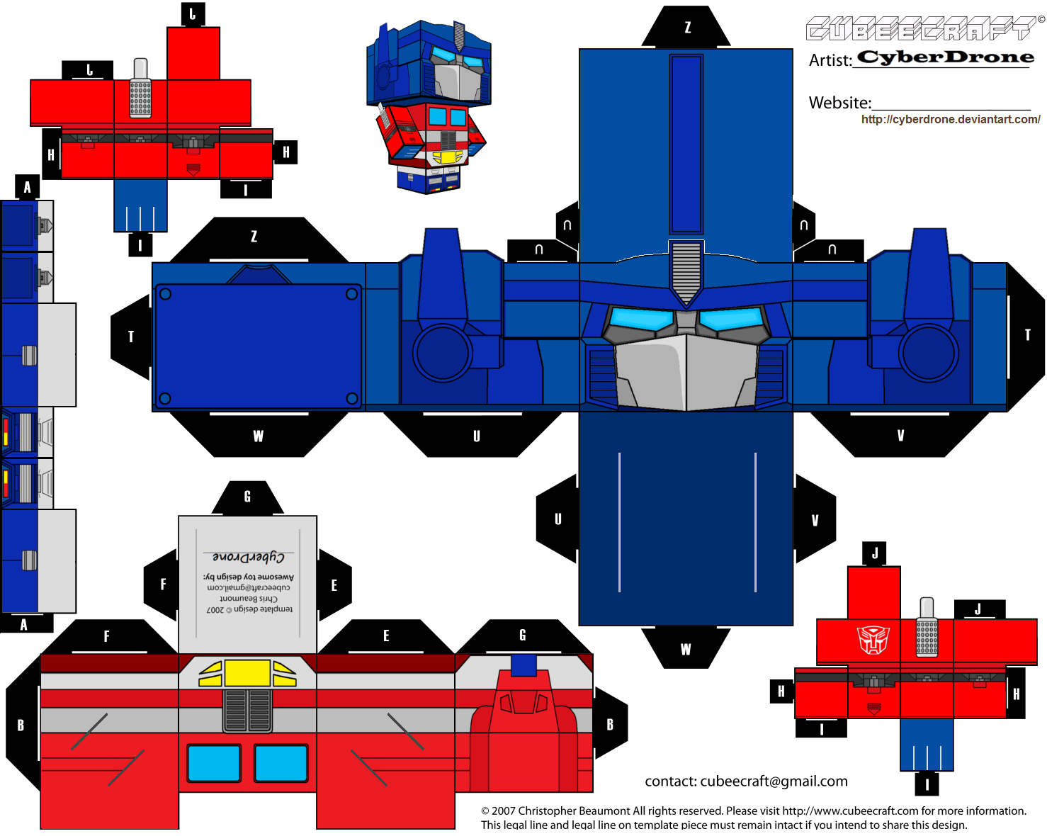 Transformer Papercraft Templates  PaperCraft