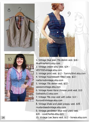 vintage vests, vintage fashion, wearing vintage @pintuckstyle, Viva La Moda