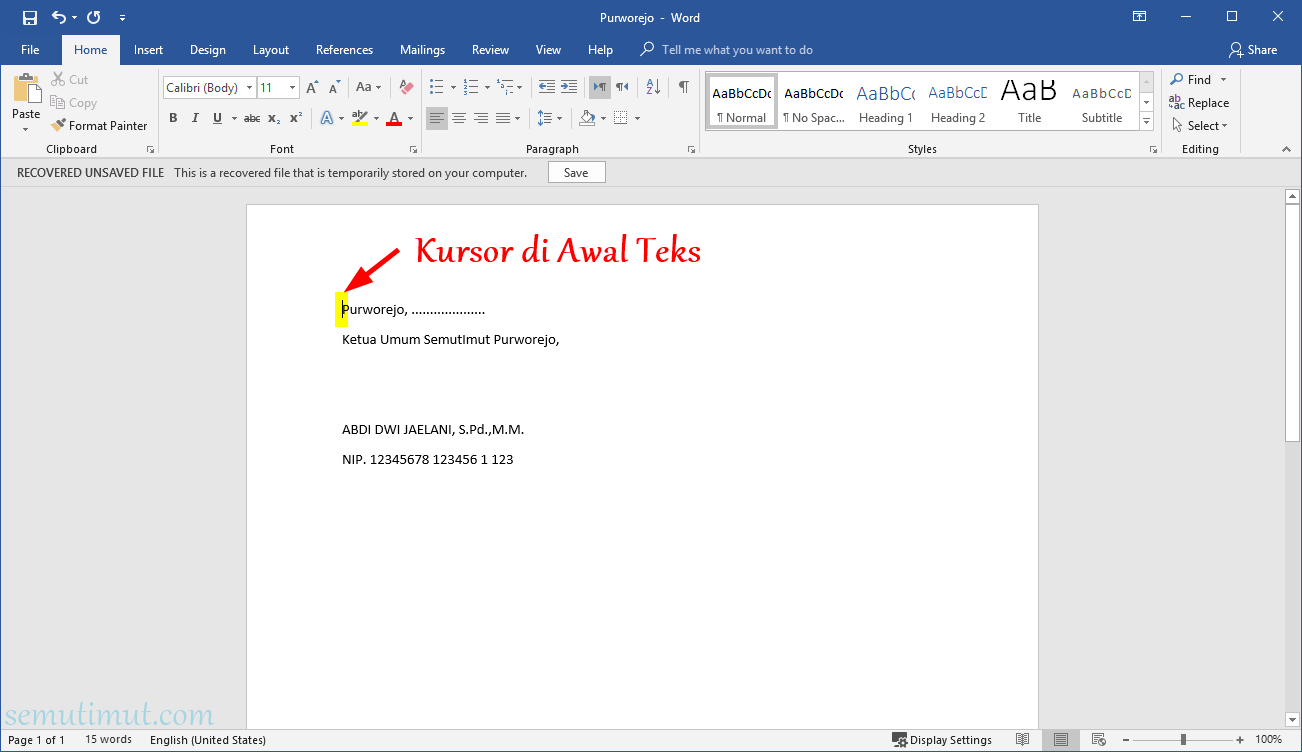 Cara Membuat Garis Di Word Untuk Tanda Tangan Kop Surat Semutimut Tutorial Hp Dan Komputer Terbaik