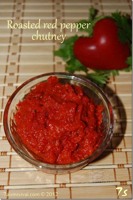 Roasted red pepper chutney