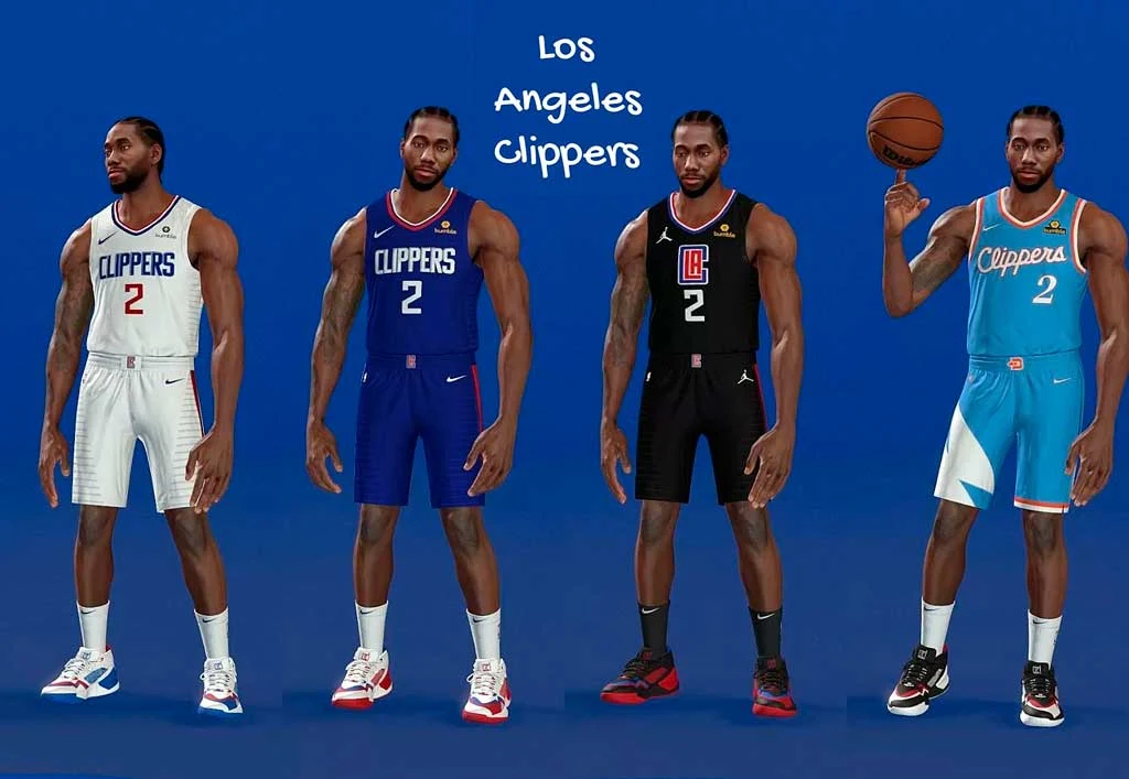 NBA 2K22 Clippers Jerseys