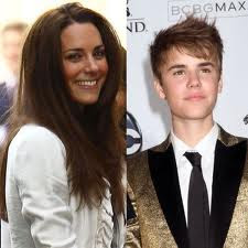 kate middleton and justin bieber