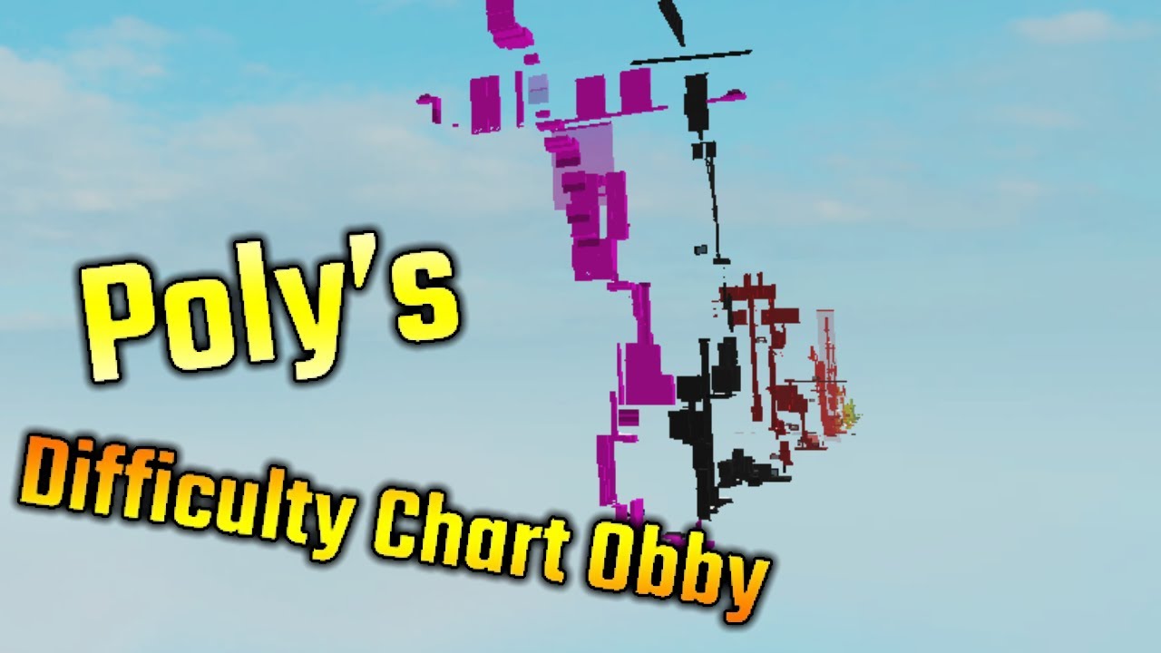 Poly S Difficulty Chart Obby - roblox obbies