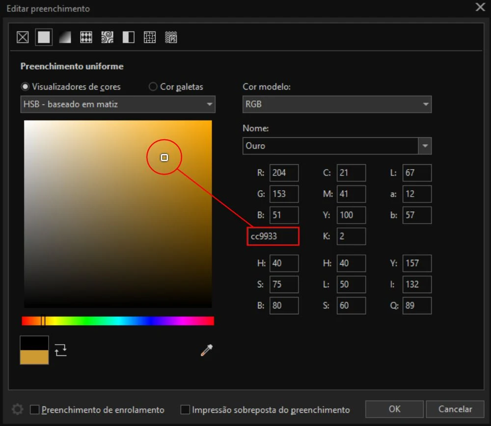 Código decimal cores