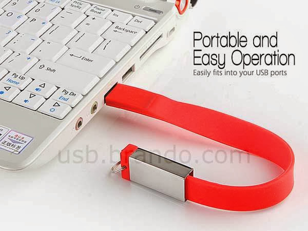 The Silicone Strap USB Flash Drive