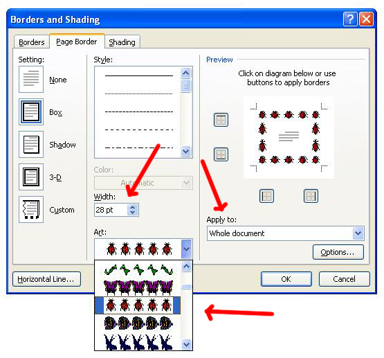 word 2007, microsoft office, microsoft office word 2007, cara memberi border di word, border indah, cara menambah border