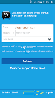 cara masuk bbm dengan pin lama