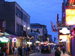 Early in the Evening on Bourbon Street