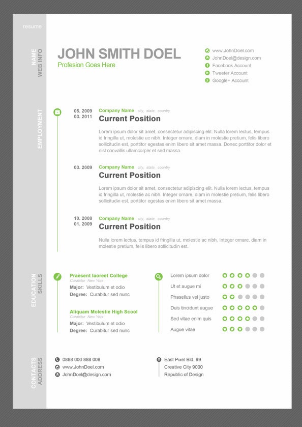 Desain CV Kreatif: Contoh CV Kreatif + Download Link