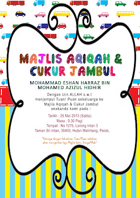 E.m.m.a ♥: JEMPUTAN KE MAJLIS AQIQAH & CUKUR JAMBUL