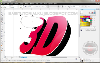 Cara Membuat Effek 3D Text Pada Corel Draw