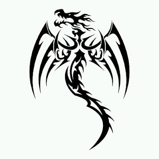 Tatoos y Tatuajes de Dragones en Blanco y Negro, parte 4