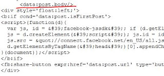 Cara Membuat Tombol Facebook Share di Setiap Post [Blogspot]