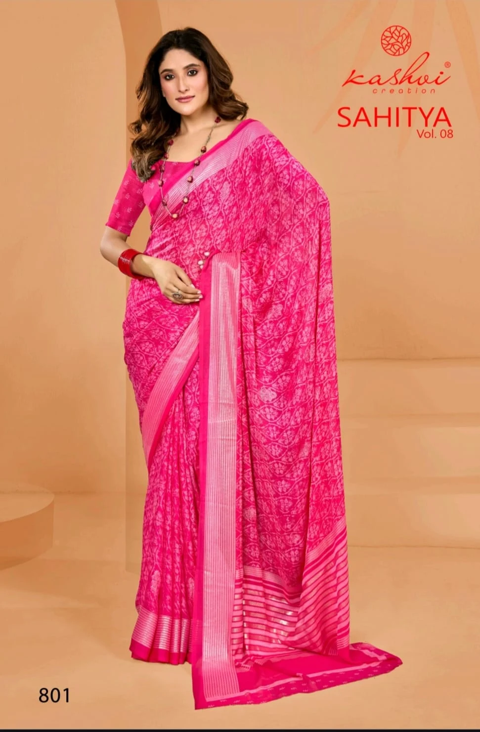 Sahitya Vol 8 Kashvi Creation Dull Moss Sarees