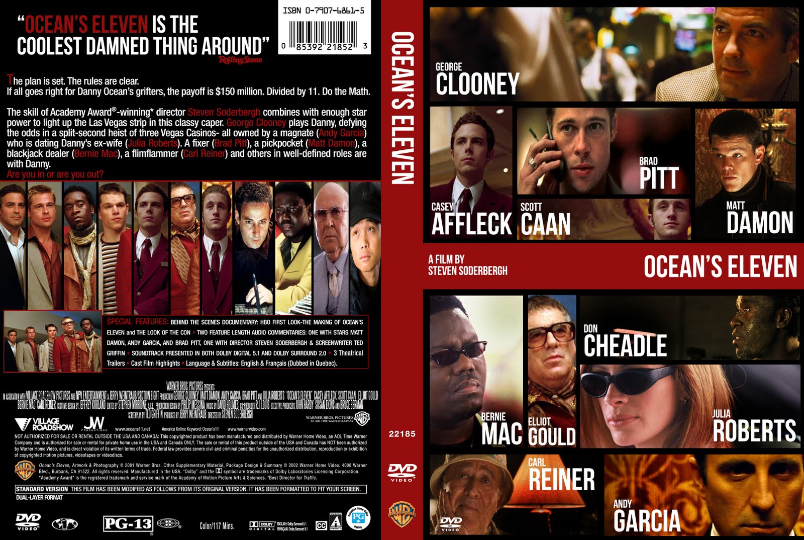 Download Ocean\'s Eleven (2001) 720p BrRip x264 [English ...